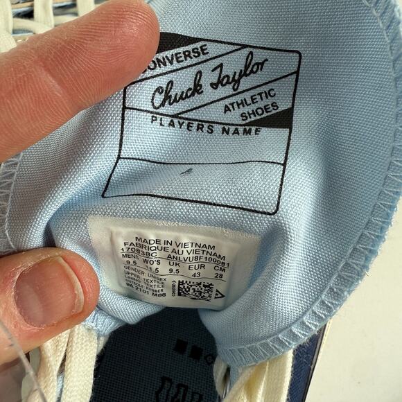 Converse Chuck Taylor All Star 70 Hi Athletic Shoes Men's 9.5 Blue Lace-Up - Picture 9 of 9